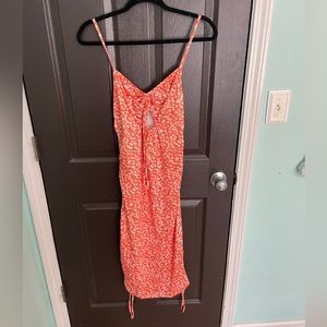 Orange floral summer dress!